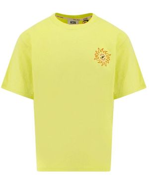 Gcds Men Clothing T-Shirts Polos Yellow Ss23 - Gelb