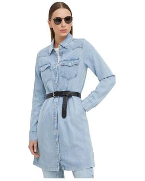 Levi's Shirt Jurken - Blauw