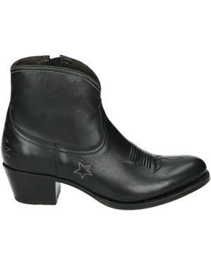 Sendra Western Lederstiefel Schwarz