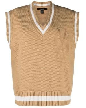 Ksubi V-Neck Knitwear - Natural