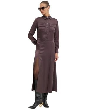 Pinko Midi-Jurk - Bruin
