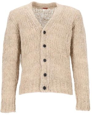Barena V-Ausschnitt Strickjacke - Natur