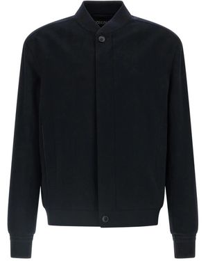 ZEGNA Bomber Jackets - Blue