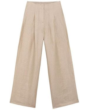 Alpha Studio Wide Trousers - Neutro