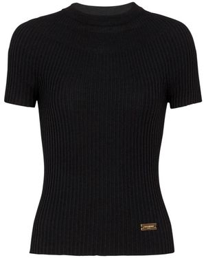 Balmain Round-Neck Knitwear - Black