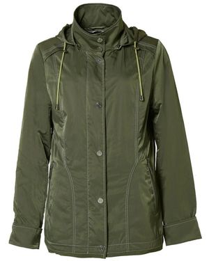 Danwear Giacca elegante con cappuccio e tasche - Verde