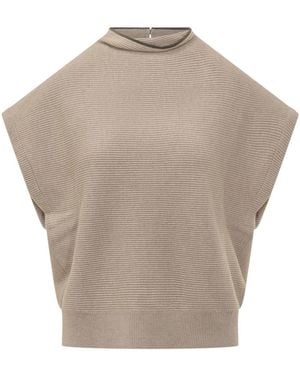 Brunello Cucinelli Sleeveless Tops - Gris