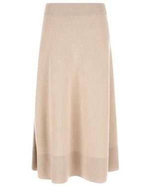 Agnona Midi Skirts - Natural