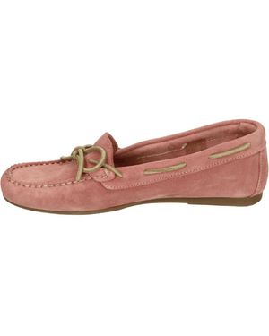 Hee Schoenen ,Roze ,Suède 82627 Loafer