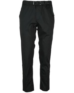 White Sand Slim-Fit Pants - Black