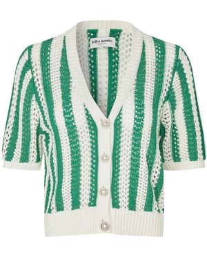 Lolly's Laundry Gebreid Vest - Groen