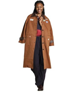 Sea Single-Breasted Coats - Marrón