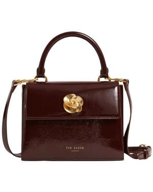 Ted Baker Tassen ,Bruin ,Rose Detail Mini Crinkle Bag