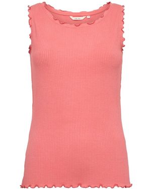 Cream Sleeveless Tops - Rosa