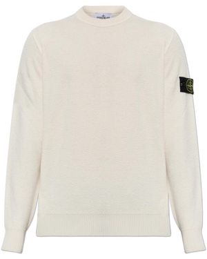 Stone Island Round-Neck Knitwear - Blanc