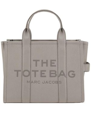 Marc Jacobs Gestructureerde Leren Tote Handtas - Grijs