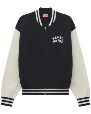 KENZO Jassen ,Zwart ,Katoen Paris Emblem Varsity Cardigan