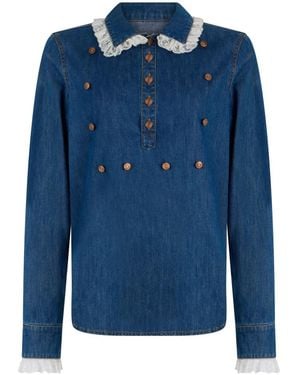 Philosophy Di Lorenzo Serafini Denim Shirts - Blue
