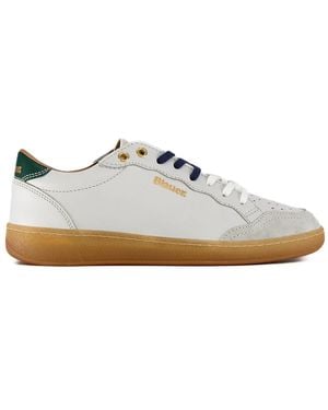 Blauer Sneakers - Blanc
