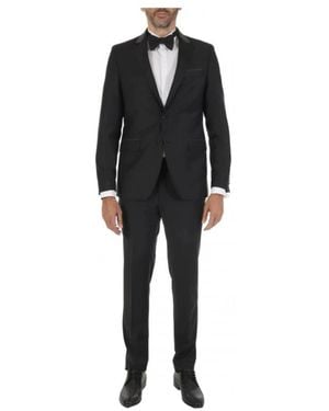 KARL LAGERFELD Single Breasted Suits - Black