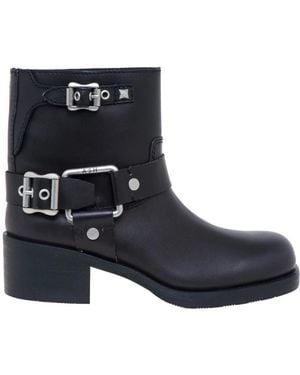 Ash Heeled Boots - Blue