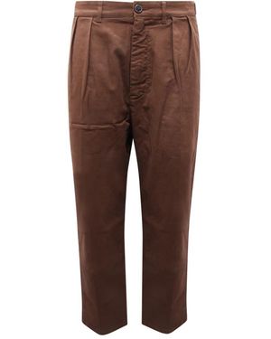 Department 5 Straight Trousers - Brown