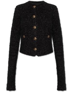 Balenciaga Tweed Jackets - Black
