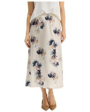 iN FRONT Midi Skirts - Neutro