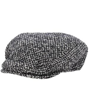 Dolce & Gabbana Textured Flat Hat - Grey