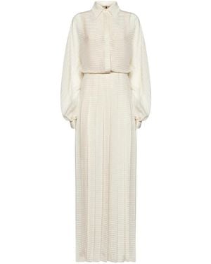 Fendi Shirt Dresses - Natural