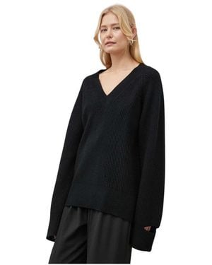 Birgitte Herskind V-Hals Breiwerk - Zwart