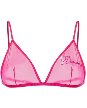 DSquared² Bh Mit Pailletten-Logo - Pink