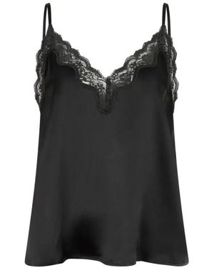 Love Stories Sleeveless Tops - Negro