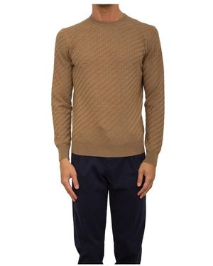 Corneliani Round-Neck Knitwear - Natural
