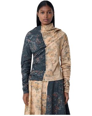 Ganni Long Sleeve Tops - Blue