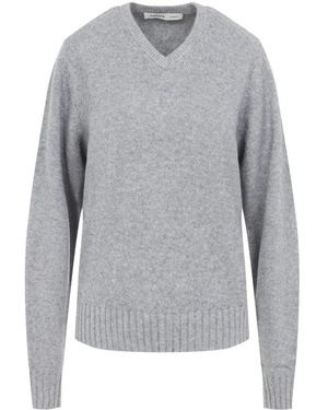 Carven V-Neck Knitwear - Gris