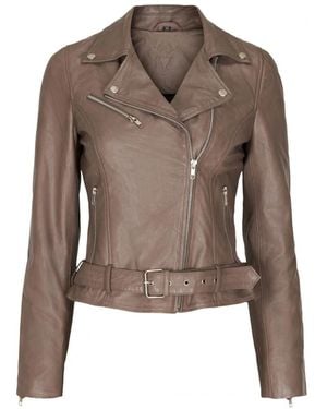 Notyz Leather Jackets - Brown