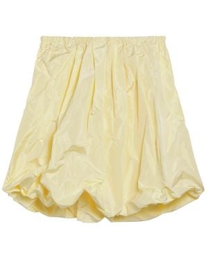 Prada Technische Taffeta Rok - Geel