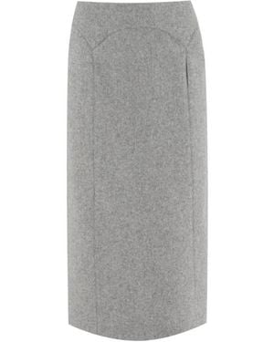 Ermanno Scervino Stilvoller Langer Rock - Grau