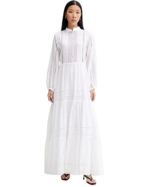 Ermanno Scervino Firenze Maxi Kleid - Weiß