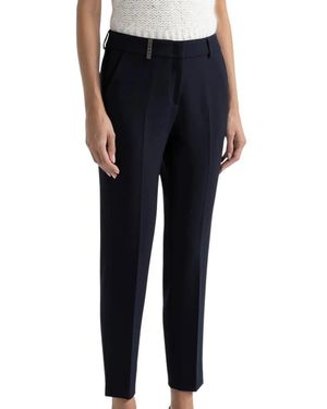 Peserico Slim-Fit Trousers - Black