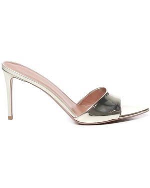 Giuliano Galiano Heeled Mules - Blanco