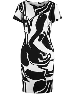 Gerry Weber All-Over Print Etuikleid - Schwarz