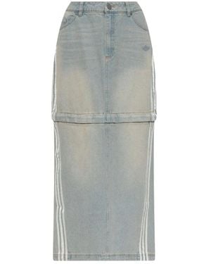 adidas Denimrock mit seitenstreifen - Grau