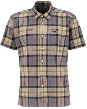 Barbour Overhemden ,Veelkleurig ,Katoen Mmsh 5300Tn 31 Dress Tartan - Grijs