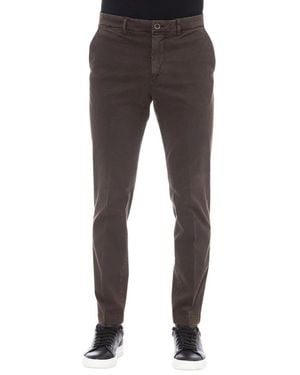 Peserico Slim-Fit Trousers - Negro