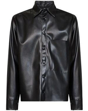 Costumein Lange Mouwen Button-Down Shirt - Zwart