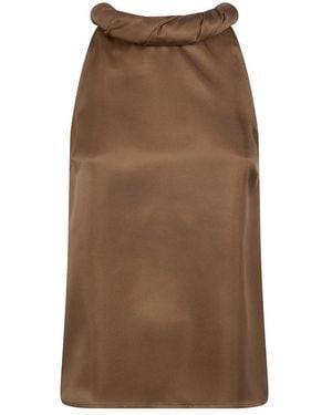 Loulou de Saison Sleeveless Tops - Brown