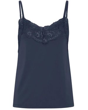 Ichi Sleeveless Tops - Blu
