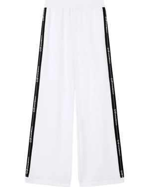 EA7 Broeken ,Wit ,Katoen Cotton-Modal Jersey Broek